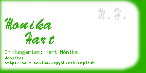 monika hart business card